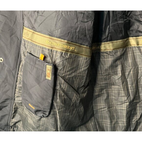 Rainforest Mens XL Black Field Jacket Thermolite Insulated Utility Corduroy neck - Picture 8 of 9